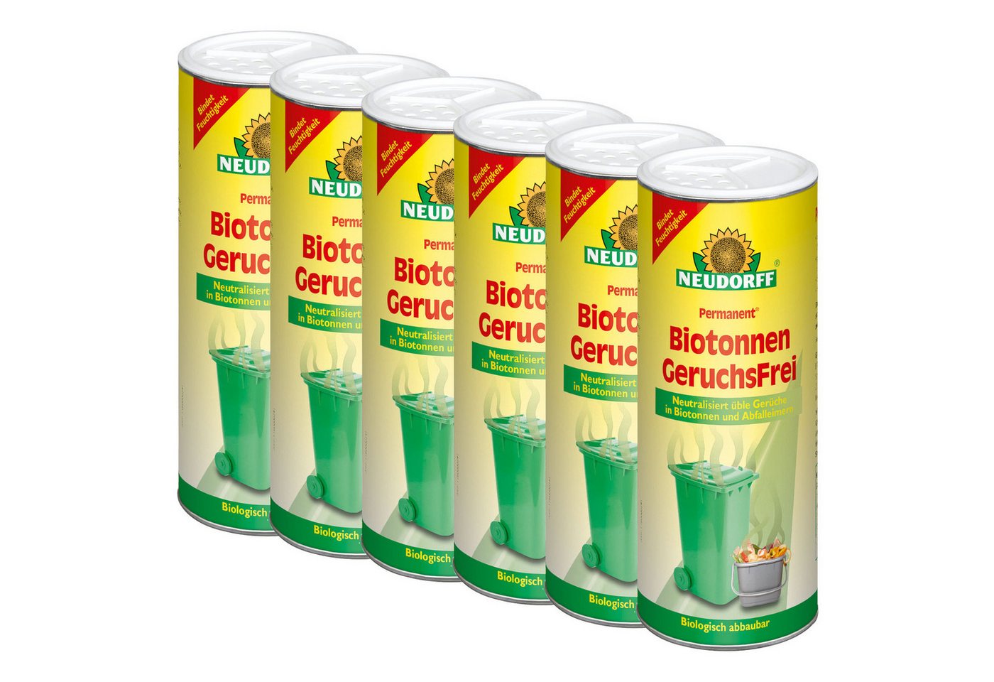 Neudorff Biotonnenpulver Permanent Biotonnen GeruchsFrei - 6x 500 g von Neudorff