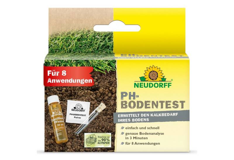 Neudorff Bodentest pH Bodentester für 8 Anwendungen, Zur einfachen und schnellen Ermittlung des pH-Wertes von Kulturböden und des Kalkbedarfs, pH Tester Erde mit beiliegender Tabelle zur Ermittlung des Kalkbedarfs Neudorff Bodentest pH Bodentester für 8 Anwendungen, Zur einfachen und schnellen Ermittlung des pH-Wertes von Kulturböden und des Kalkbedarfs, pH Tester Erde mit beiliegender Tabelle zur Ermittlung des Kalkbedarfs von Neudorff