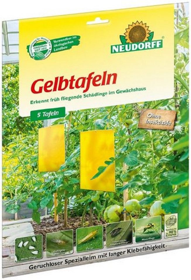 Neudorff Insektenfalle Neudorff Gelbtafeln Großformatig Inhalt 5 Tafeln von Neudorff