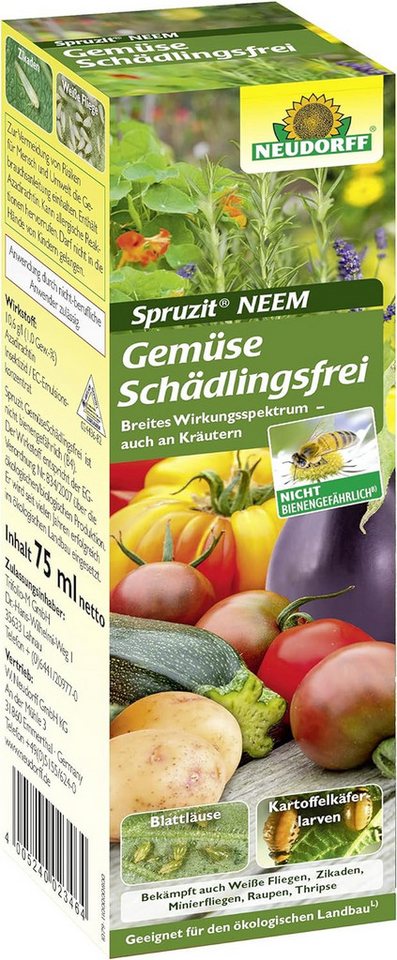 Neudorff Insektenvernichtungsmittel Neudorff Spruzit NEEM GemüseSchädlingsfrei 75 ml von Neudorff