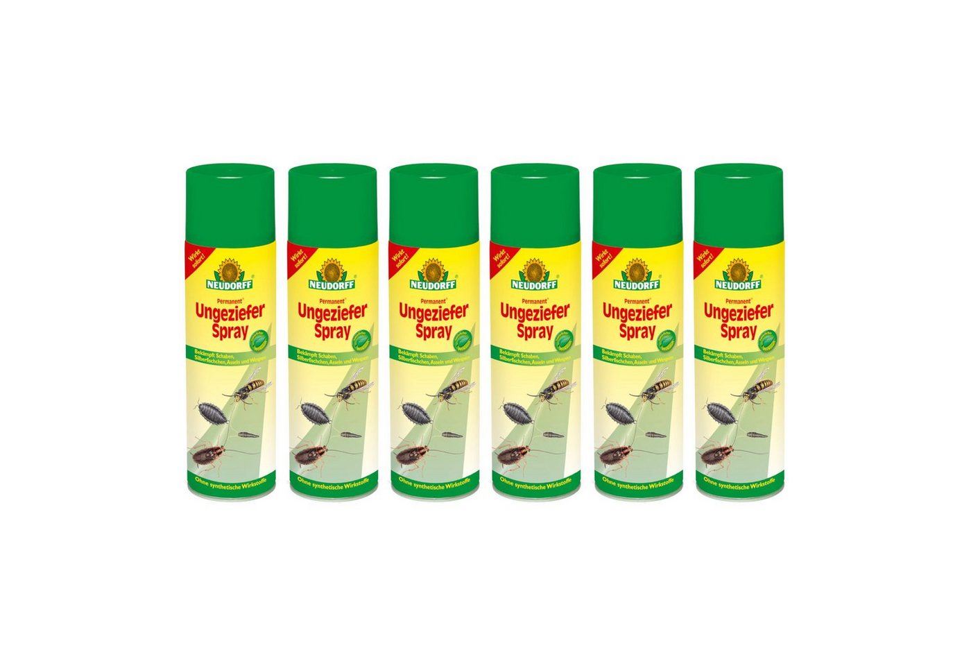 Neudorff Insektenvernichtungsmittel Permanent UngezieferSpray - 6x 500 ml von Neudorff