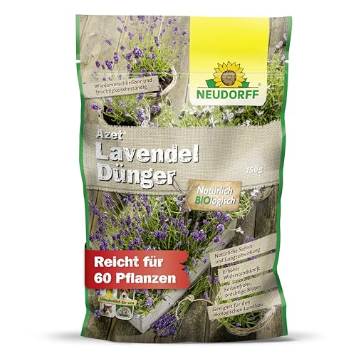 Neudorff Azet LavendelDünger – Bio Lavendeldünger sorgt für farbenfrohe Blüten und intensivem Duft mit natürlicher Sofort- & Langzeitwirkung, 750 g von Neudorff