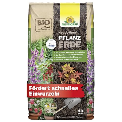 Neudorff NeudoHum PflanzErde - Bio und torffreie Erde für Beet, Kübel und Balkonkasten, fördert schnelles Einwurzeln, 40 Liter Neudorff NeudoHum PflanzErde - Bio und torffreie Erde für Beet, Kübel und Balkonkasten, fördert schnelles Einwurzeln, 40 Liter von Neudorff