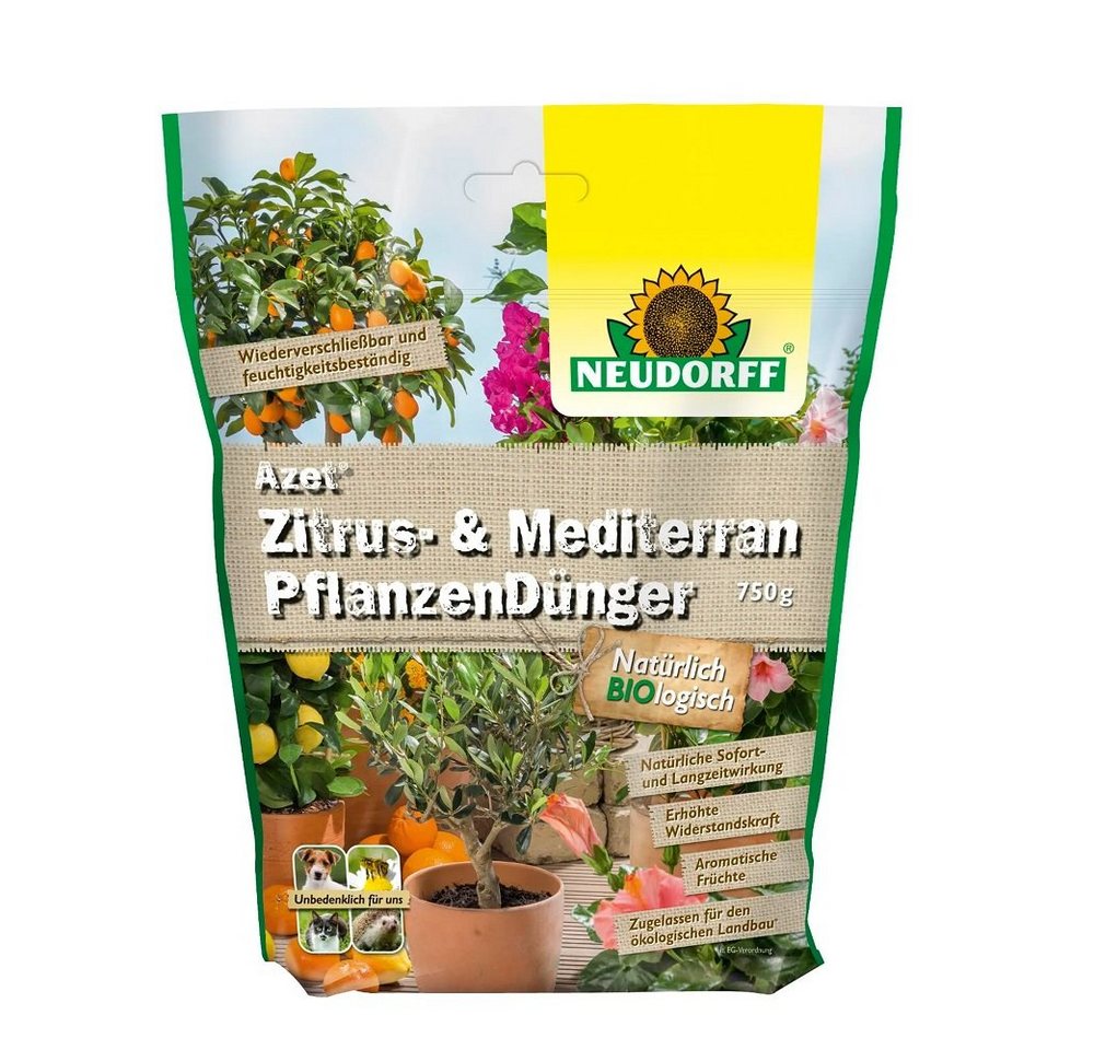 Neudorff Pflanzendünger Neudorff Azet Zitrus Mediterran Pflanzen Dünger 750 g von Neudorff