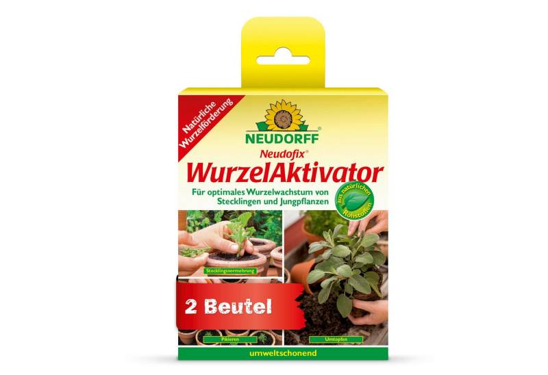Neudorff Pflanzenstärkungsmittel Neudofix WurzelAktivator 40 g für 10L, 2 x 20g Beutel Natürlicher Wurzelaktivator für optimales, und schnelles Wurzelwachstum von Stecklingen und Jungpflanzen, aus natürlichen Rohstoffen, enthält Algenmehl von Neudorff
