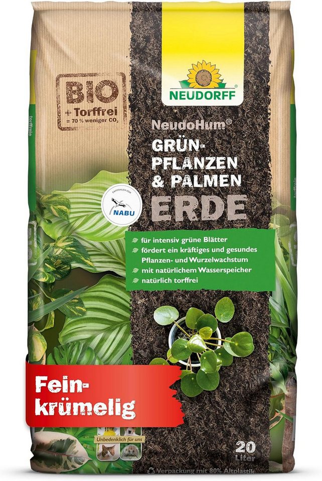 Neudorff Spezialerde Neudorff NeudoHum Grünpflanzen- & PalmenErde 20 Liter von Neudorff