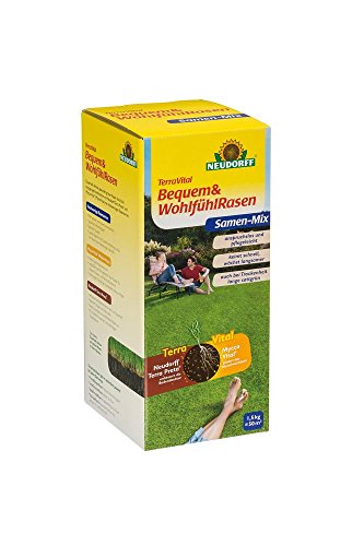 Neudorff TerraVital Bequem&WohlfühlRasen Samen Mix 1,5 kg von Neudorff