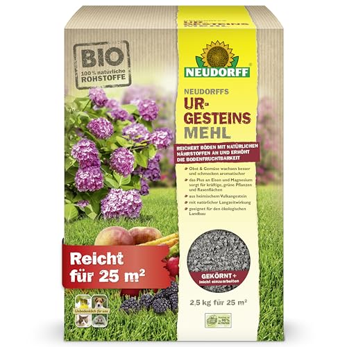 Neudorff UrgesteinsMehl - Natürliches Diabasgesteinsmehl mit natürlicher Langzeitwirkung zur Bodenverbesserung für alle Bodenarten, 2,5 kg für 25 m² Neudorff UrgesteinsMehl - Natürliches Diabasgesteinsmehl mit natürlicher Langzeitwirkung zur Bodenverbesserung für alle Bodenarten, 2,5 kg für 25 m² von Neudorff