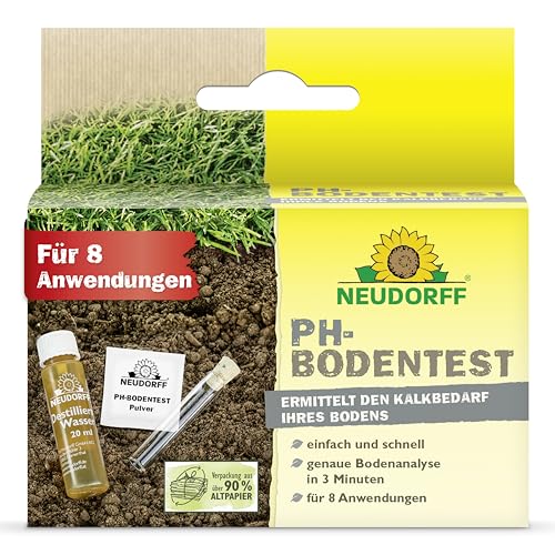 Neudorff pH-Bodentest – Zur einfachen und schnellen Ermittlung des pH-Wertes von Kulturböden und des Kalkbedarfs, 1 Set von Neudorff