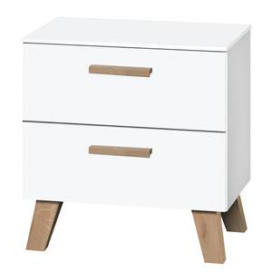 home24 Nachtkommode Garda III 50 x 54 x 41cm Weiß von home24