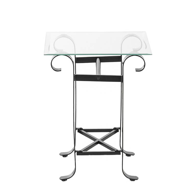 home24 Nachttisch Saronno 46 x 52 x 46cm Schwarz von home24