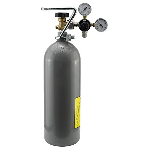 CO2 Druckminderer inkl. 2 kg CO2 Flasche geeignet für Brita Yource System Wassersprudler Sprudelsystem Sprudelgerät Sprudler von Neues Wasser Group