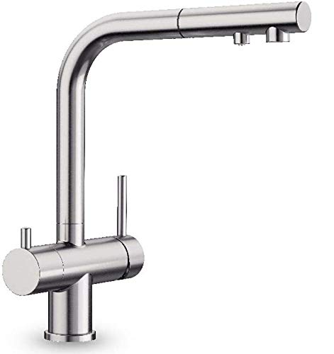 Designer 3-Wege-Brause-Armatur Blanco Edelstahl Optik Ultra Resist Der Wasserhahn mit 3 Anschlüssen Einzigartige 3-in-1-Armatur: Gefiltertes und ungefiltertes Wasser aus einem herausziehbaren Auslauf Designer 3-Wege-Brause-Armatur Blanco Edelstahl Optik Ultra Resist Der Wasserhahn mit 3 Anschlüssen Einzigartige 3-in-1-Armatur: Gefiltertes und ungefiltertes Wasser aus einem herausziehbaren Auslauf von Neues Wasser Group