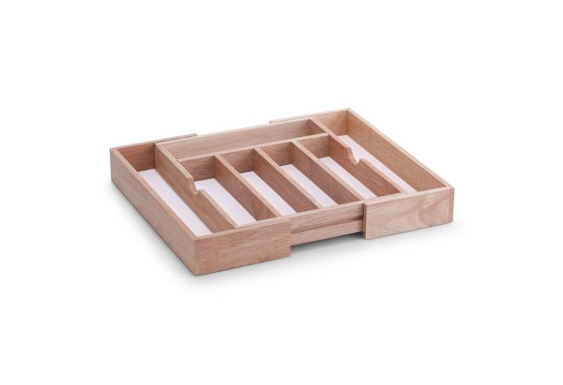 Neuetischkultur Besteckkasten Besteckkasten, ausziehbar Gummibaum, Melamin (Stück, 1 St), Besteckfach Schubladeneinsatz Küchenorganizer von Neuetischkultur