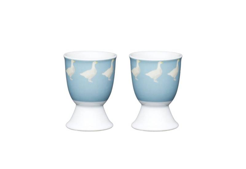 Neuetischkultur Eierbecher Eierbecher Porzellan 2er-Set Gänse, (Set, 2-tlg., 2 Eierbecher) von Neuetischkultur