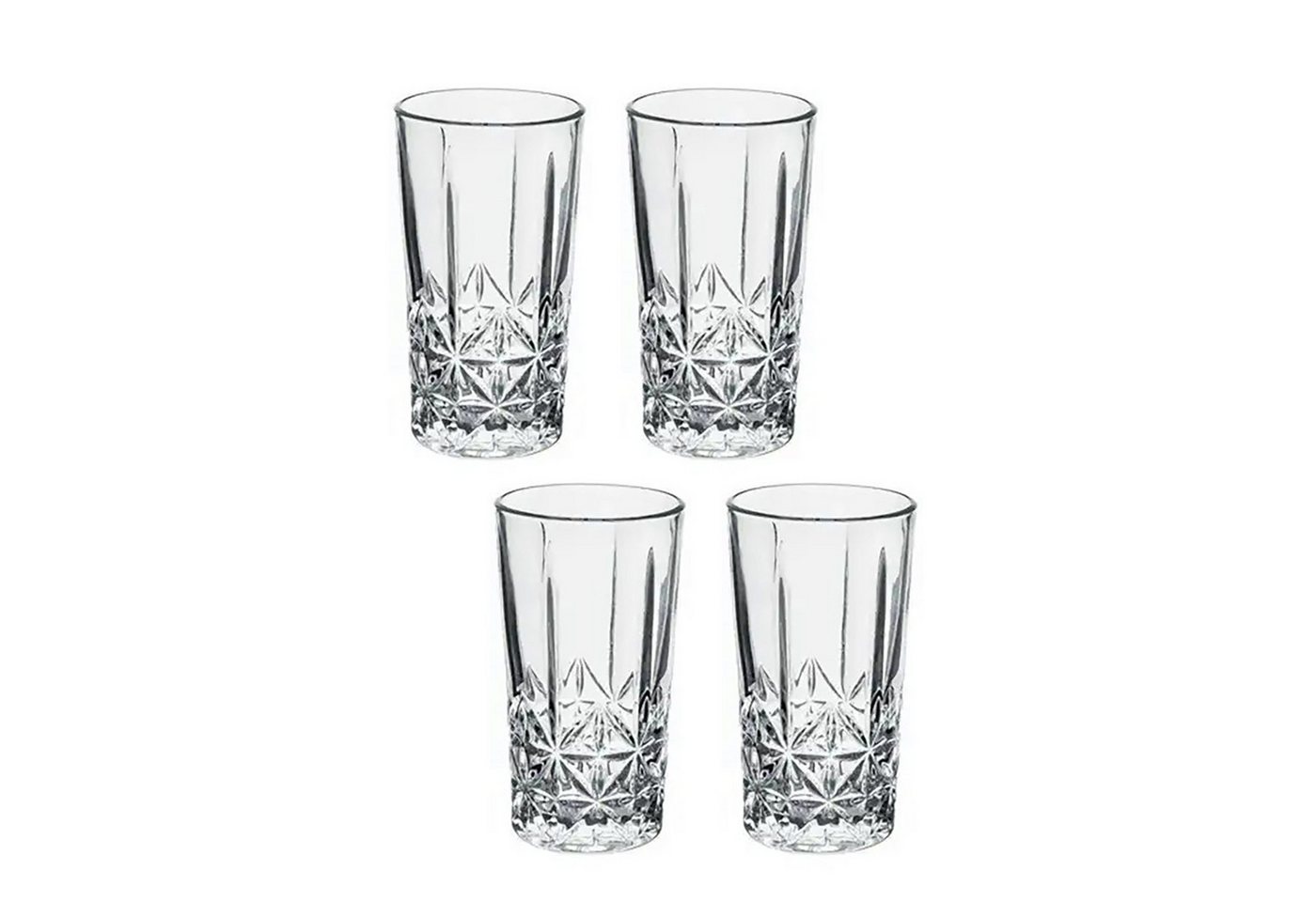 Neuetischkultur Longdrinkglas Longdrinkgläser 4er Set Schliff, Glas, Wasserglas Saftglas Neuetischkultur Longdrinkglas Longdrinkgläser 4er Set Schliff, Glas, Wasserglas Saftglas von Neuetischkultur