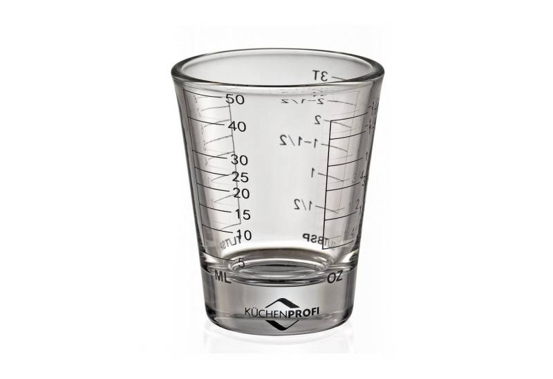 Neuetischkultur Messbecher Mini-Messbecher mit Skala bis 50ml, Glas, (Stück, 1-St., 1 Mini Messbecher) von Neuetischkultur