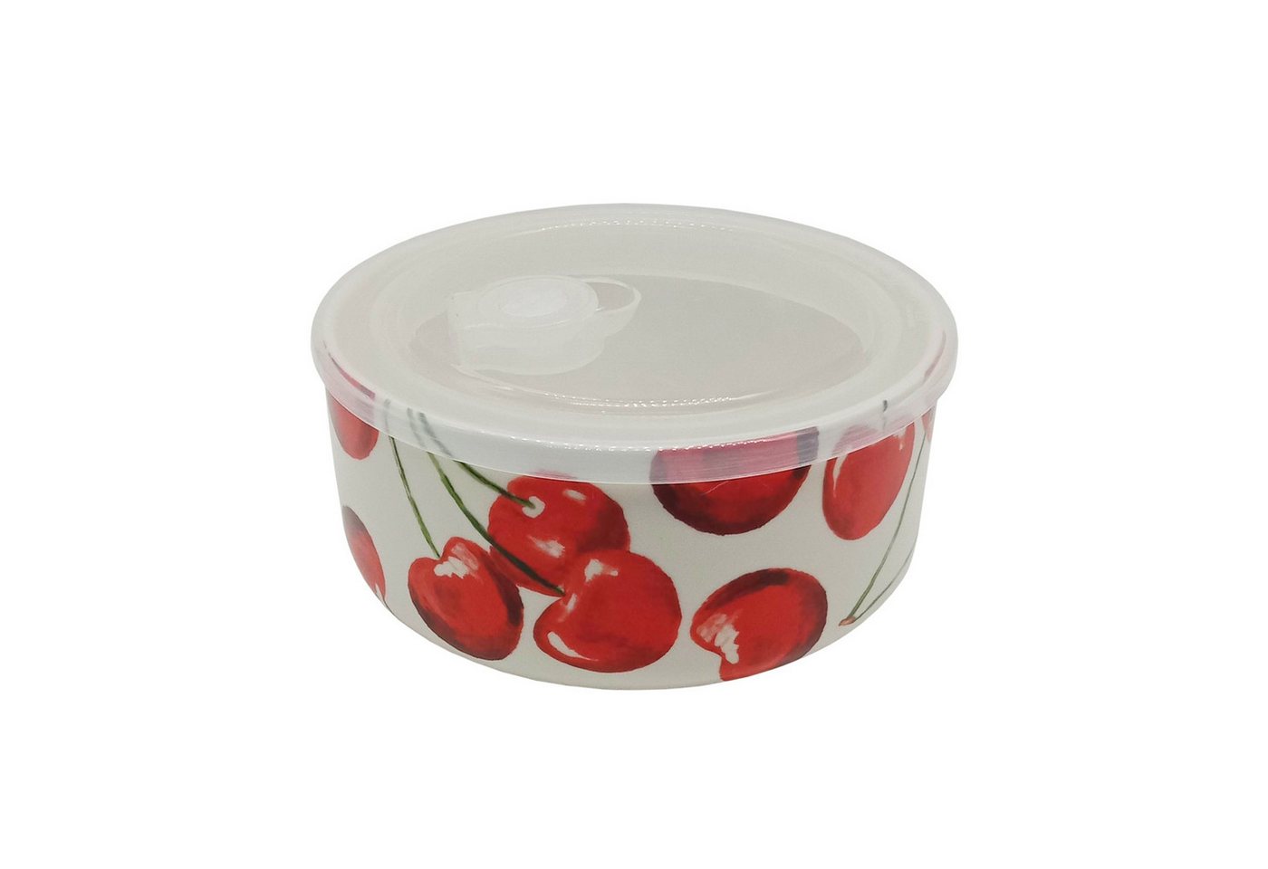 Neuetischkultur Mikrowellenbehälter Mikrowellen Keramik Schüssel 900 ml Cherry, Keramik, (Stück, 1-tlg., 1 Schüssel mit Kunststoffdeckel), Schüssel mit Kunststoffdeckel von Neuetischkultur