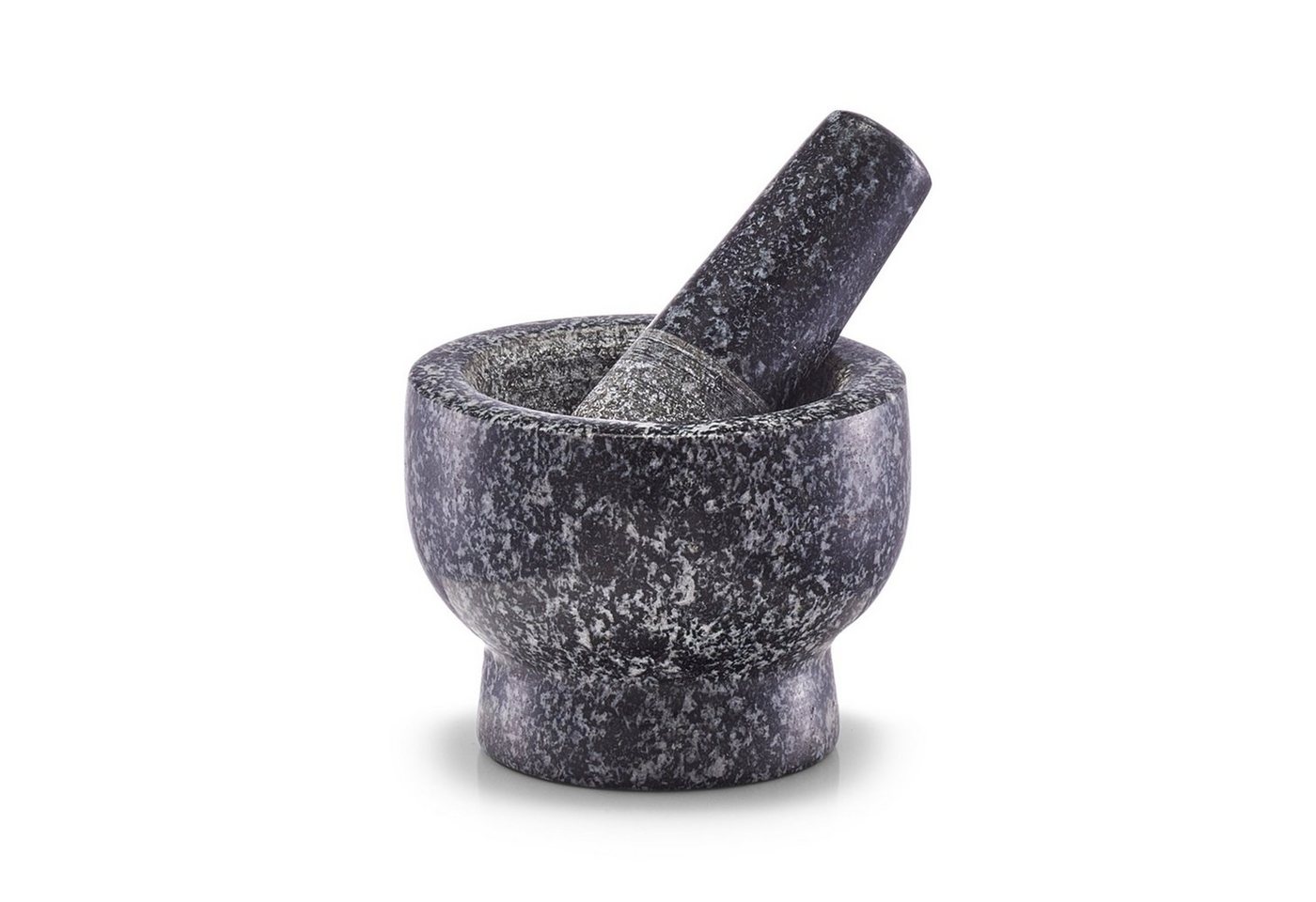 Neuetischkultur Mörser Mörser und Stößel Set Granit, (Stück, 2-tlg., 1 Mörser, 1 Stößel), Gewürzzerkleinerer Küchenreibe von Neuetischkultur