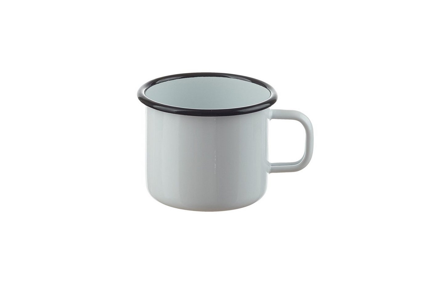 Neuetischkultur Tasse Emaille-Becher 8 cm Retro, Emaille, Kaffeetasse Teetasse Milchtasse von Neuetischkultur