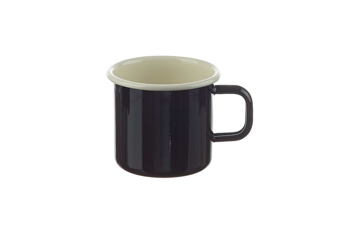 Neuetischkultur Tasse Emaille-Becher 8 cm Retro, Emaille, Kaffeetasse Teetasse Milchtasse von Neuetischkultur