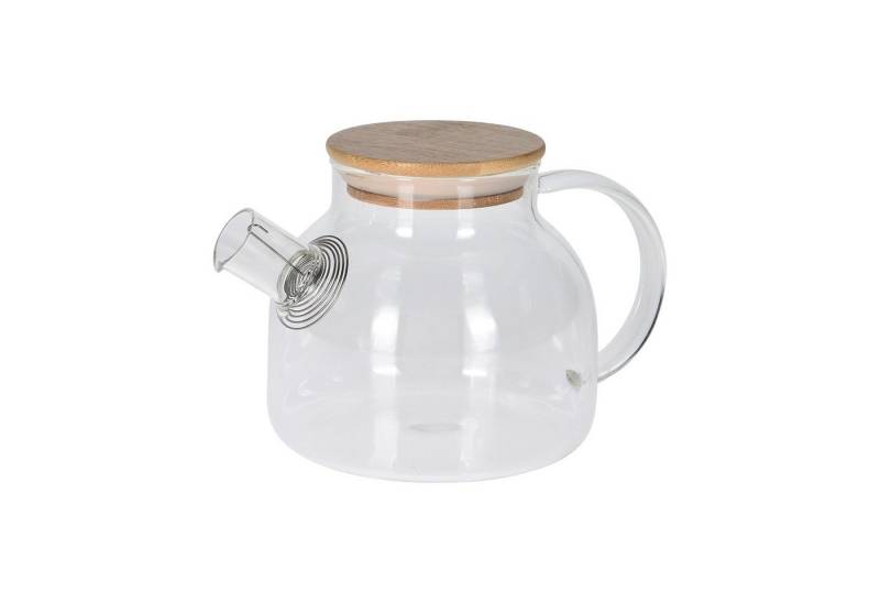Neuetischkultur Teekanne Teekanne Glas, 1 L Holzdeckel, 1 l von Neuetischkultur