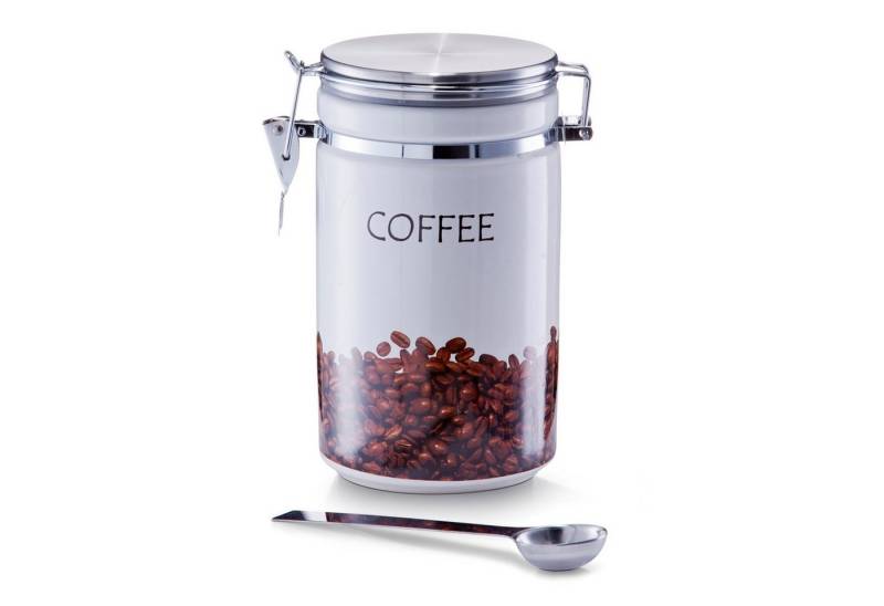 Neuetischkultur Vorratsdose Kaffeedose mit Löffel, Steingut, (Set, 2-tlg., 1 Kaffeedose 1 Löffel), Vorratsdose von Neuetischkultur