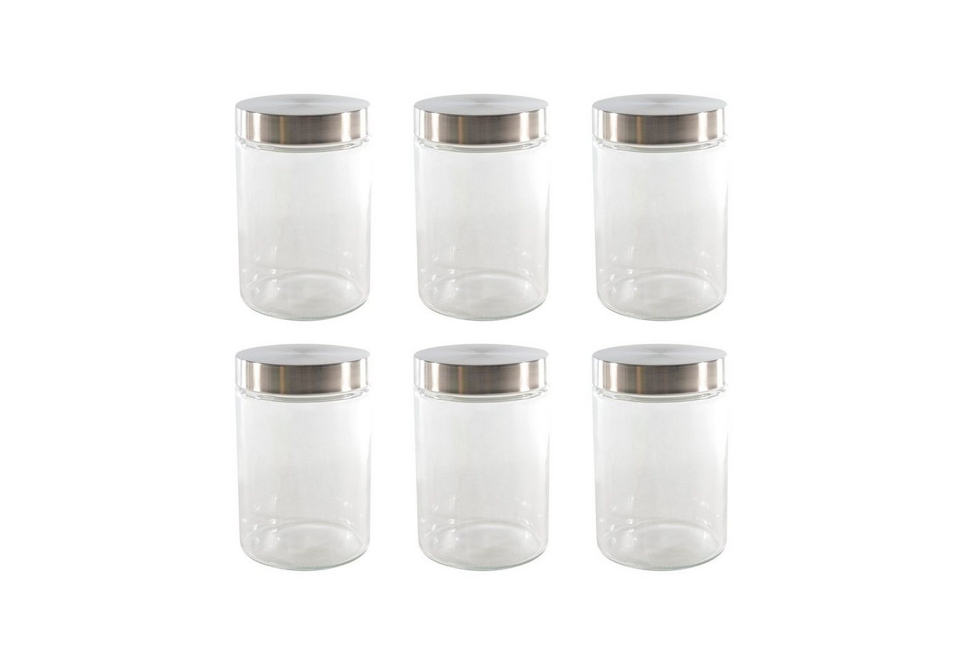 Neuetischkultur Vorratsglas Vorratsdosenset 6 Stück, Glas, (Set, 6-tlg., 6 Vorratsgläser), Vorratsglas Neuetischkultur Vorratsglas Vorratsdosenset 6 Stück, Glas, (Set, 6-tlg., 6 Vorratsgläser), Vorratsglas von Neuetischkultur