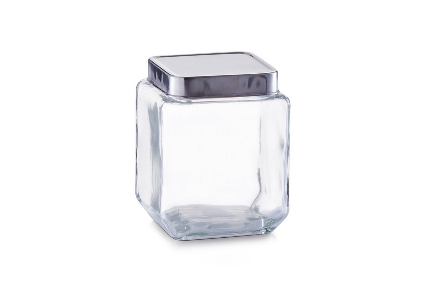 Neuetischkultur Vorratsglas »Vorratsglas eckig, 14 cm Schraubdeckel«, Glas, Edelstahl, (Stück, 1-tlg) von Neuetischkultur