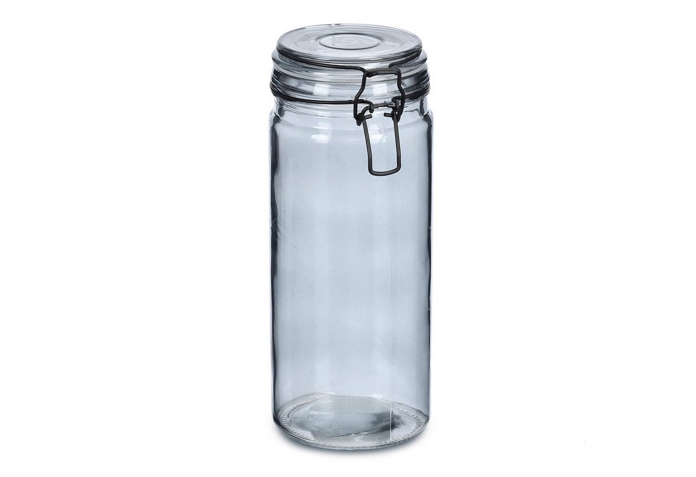 Neuetischkultur Vorratsglas Vorratsglas grau mit Bügelverschluss 1000 ml, Glas, (Stück, 1-tlg., 1x Vorratsglas), Lebensmittelaufbewahrung von Neuetischkultur