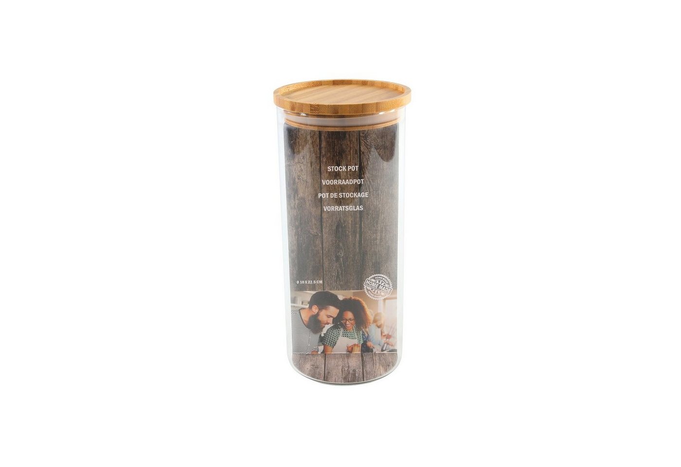 Neuetischkultur Vorratsglas Vorratsglas mit Deckel Ø 10 x 22,5 cm, Glas, (Stück, 1-tlg., 1 Vorratsglas mit Deckel), für Trockenlebensmittel Neuetischkultur Vorratsglas Vorratsglas mit Deckel Ø 10 x 22,5 cm, Glas, (Stück, 1-tlg., 1 Vorratsglas mit Deckel), für Trockenlebensmittel von Neuetischkultur