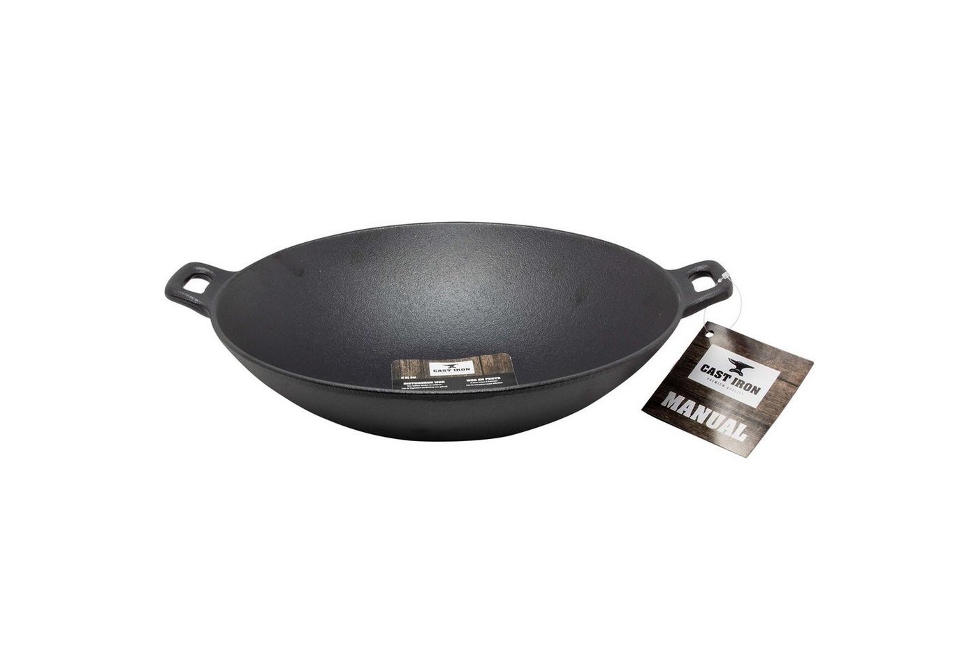 Neuetischkultur Wok Wok Gusseisen 31 cm, Gusseisen (1-tlg., 1 Wok), Pfanne Gusseisen von Neuetischkultur