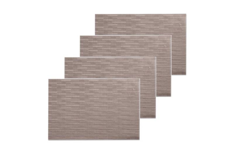 Neuetischkultur Platzset Platzset 4 Stück Struktur, (Set, 4-St., 1 Platzmatte), Platzset Platzmatte Tischset von Neuetischkultur