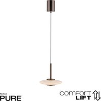 Neuhaus PURE by Paul Neuhaus PURE Vitrum LED Pendelleuchte dark-metal brown (dunkelbraun) von Neuhaus PURE by Paul Neuhaus