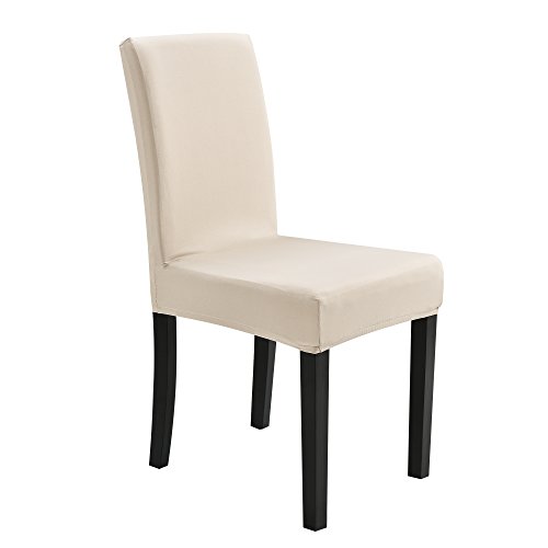 Neuhaus Stuhlhusse 42-53 cm Sandfarben Maschinenwaschbar Schonbezug Stuhlbezug Stuhlüberzug Stretch von [neu.haus]