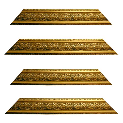 Neumann Bilderrahmen Barockrahmen 10943, ORO Gold verziert, Serie 992, als Zuschnitt, 60x80 cm von Neumann Bilderrahmen