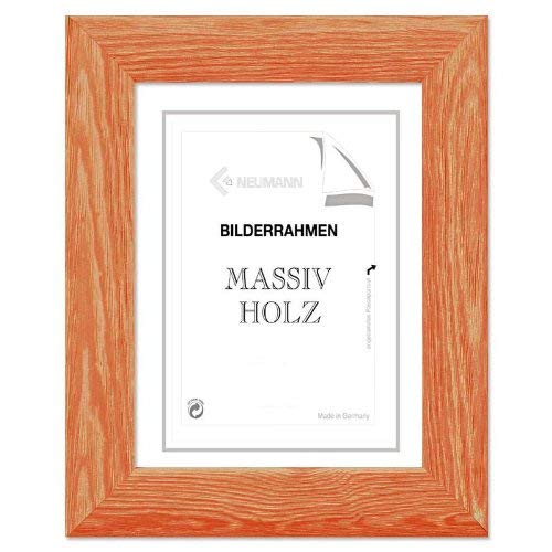 Neumann Bilderrahmen Holzwechselrahmen Miami 21 x 30 cm, orange von Neumann Bilderrahmen