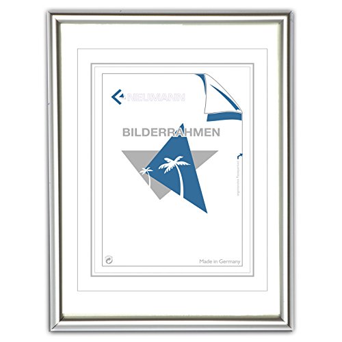 Neumann Bilderrahmen Kunststoffrahmen Classic, 10x15 cm, weiß von Neumann Bilderrahmen