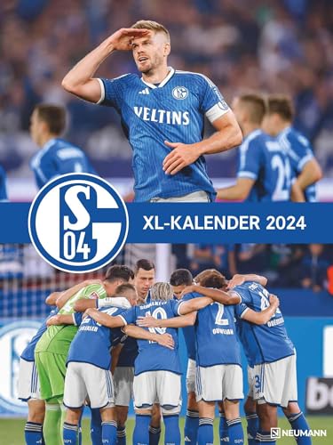 FC Schalke 04 2024 - Poster-Kalender-XL - Fußball-Kalender - Fan-Kalender - 48x64 - Sport von N NEUMANNVERLAGE