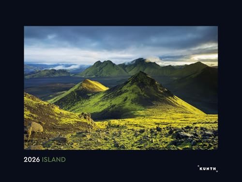 Island - KUNTH Wandkalender 2026: Hochwertiger, bildstarker Kalender mit Spiralbindung im Großformat (KUNTH Wandkalender Black Edition 60 x 45 cm) von N NEUMANNVERLAGE