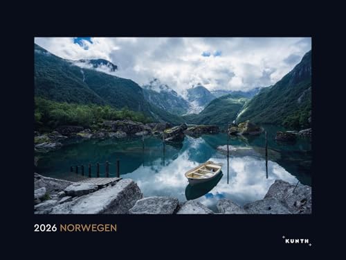 Norwegen - KUNTH Wandkalender 2026: Hochwertiger, bildstarker Kalender mit Spiralbindung im Großformat (KUNTH Wandkalender Black Edition 60 x 45 cm) von N NEUMANNVERLAGE