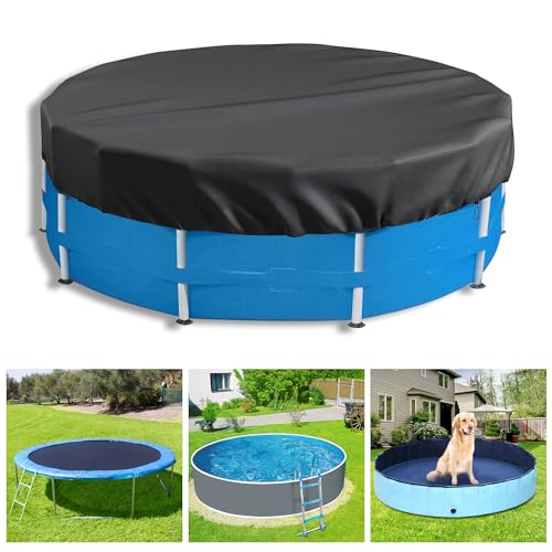 Neuradical Rund Poolabdeckung 210D Oxford reißfest Schwimmbadabdeckung, Pool Plane für oberirdische Pools Ideal für Wasserdicht und staubdicht 457cm von Neuradical