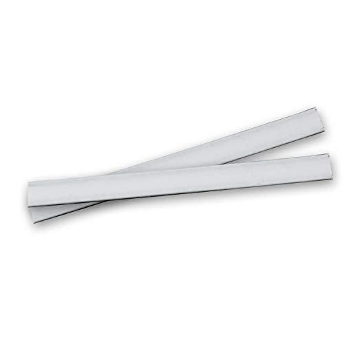 Verschlussclips, 100 Stück, extralang, aus Papier Farbe Weiss mit Doppeldraht, Verschluss-Clips, Tütenverschluss, ideal für Cellophanbeutel von NEUSER PAPIER