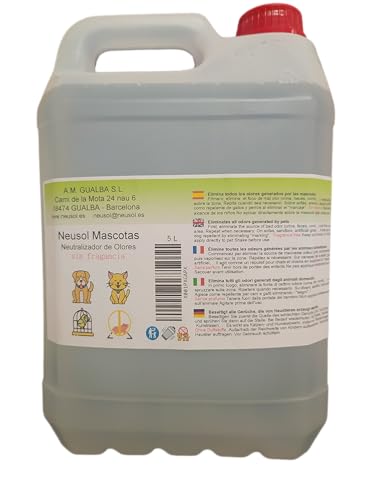 Neusol Mascotas - Haustiere - Geruchsvernichter Urin KOT Erbrochenes... Hunde Katzen (5 L) von Neusol