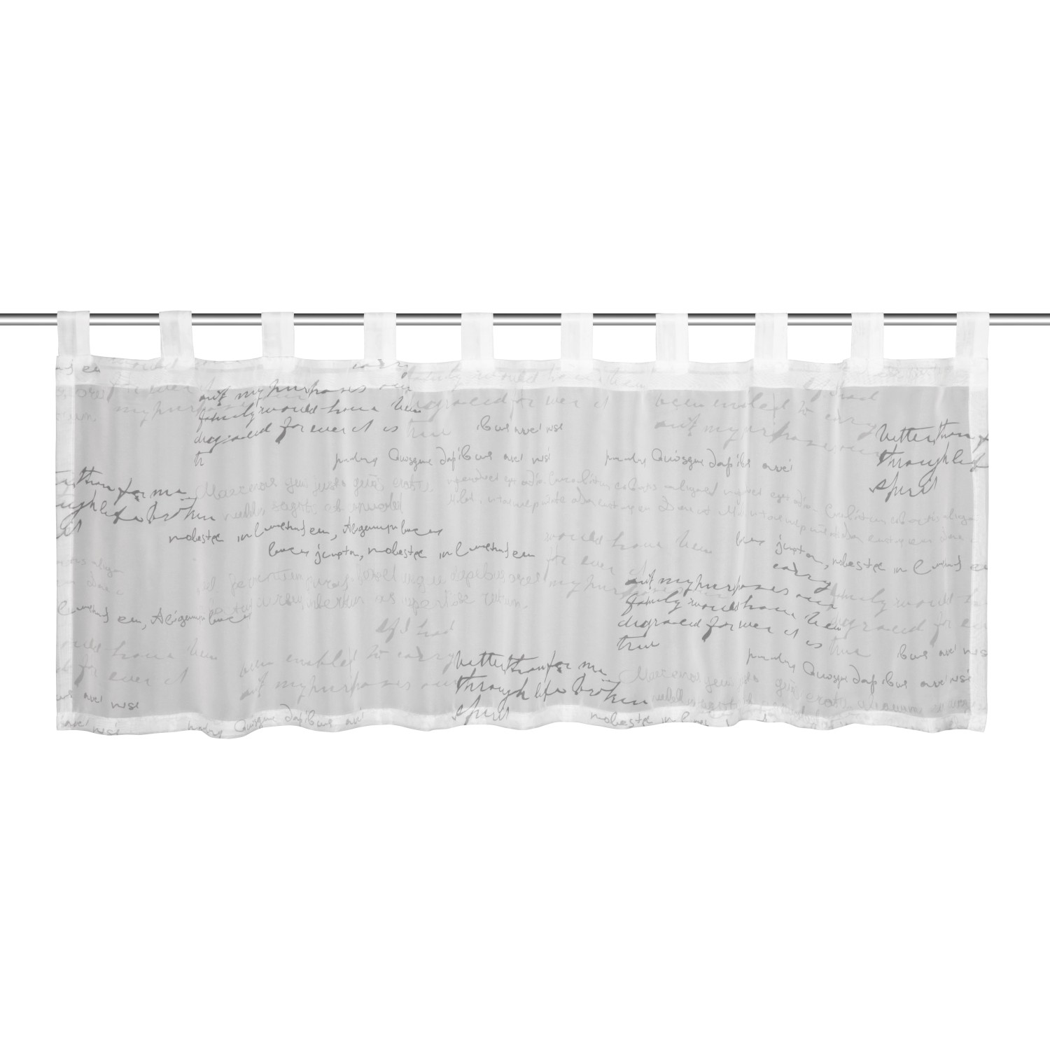 Bistrogardine Webstreifen Weiß-Grau 45 cm x 135 cm Bistrogardine Webstreifen Weiß-Grau 45 cm x 135 cm von Sehlbach