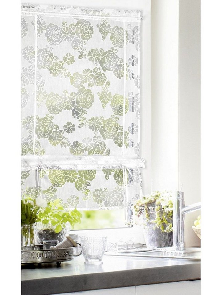 Neusser Collection Gardine Neusser Collection Bändchenrollo Blumenmotiv von Neusser Collection