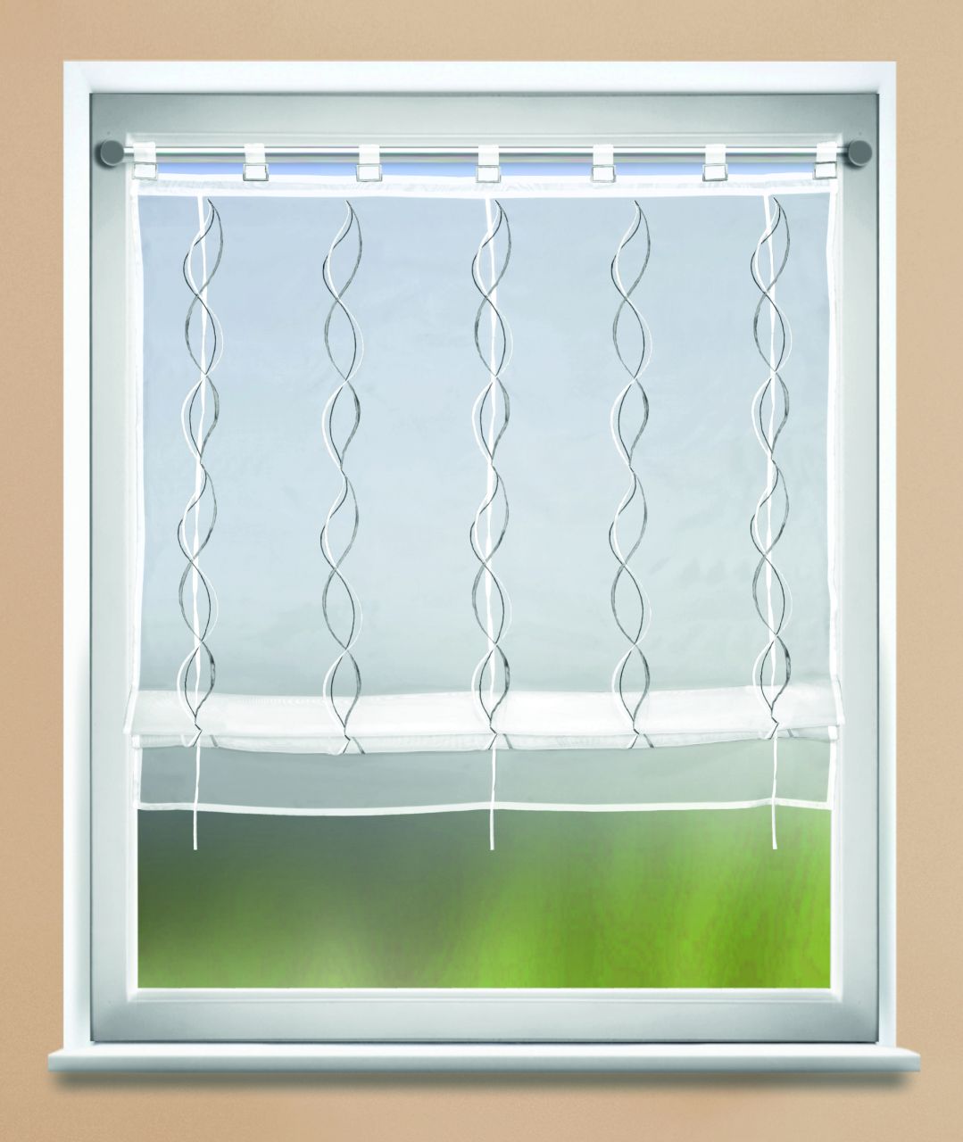 Neusser Collection Bändchenrollo Simone grau, 80 x 120 cm von Neusser Collection