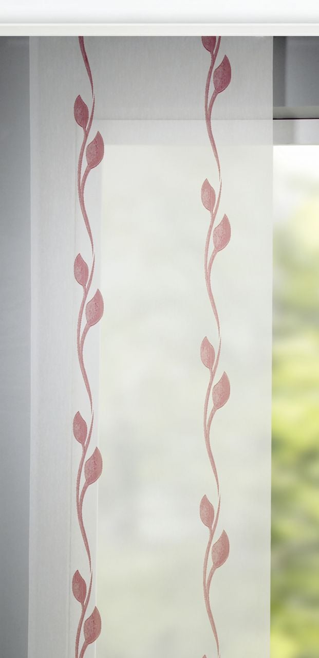 Neusser Collection Flächenvorhang Ranke rot, 60 x 280 cm von Neusser Collection