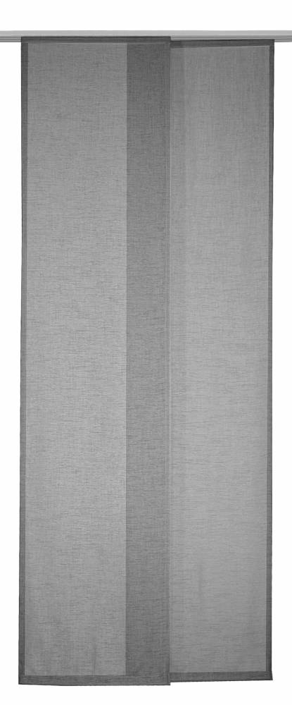 Neusser Collection Flächenvorhang Uni grau, 245 x 60 cm von Neusser Collection