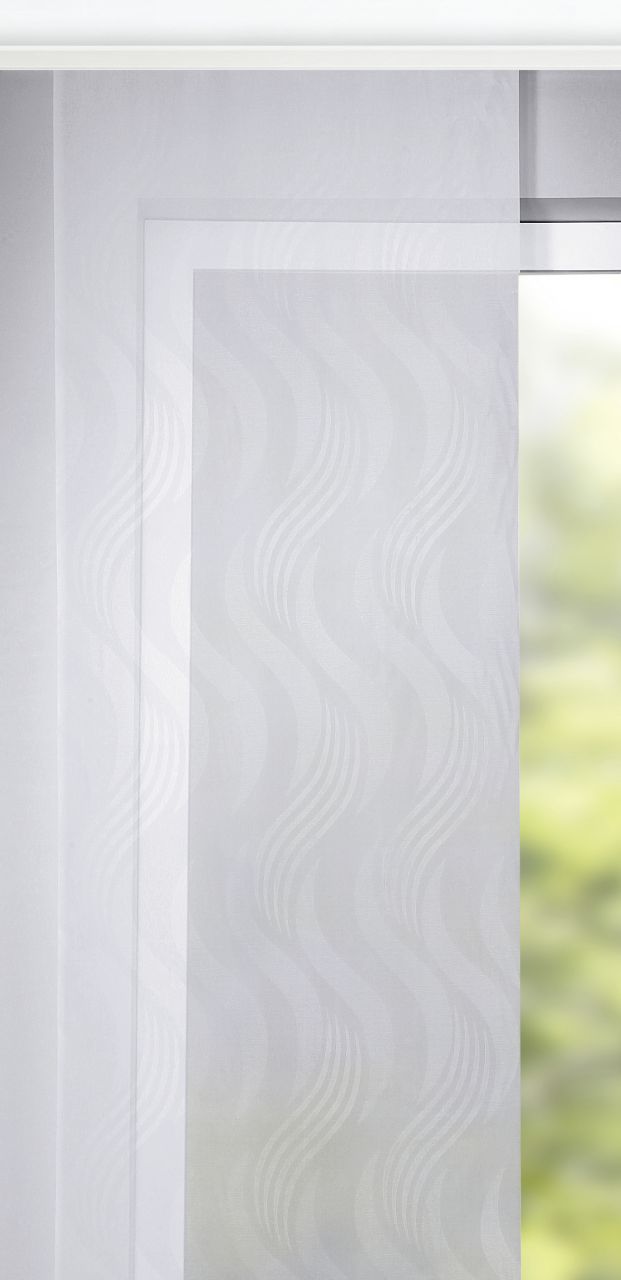 Neusser Collection Flächenvorhang Welle weiß, 60 x 280 cm von Neusser Collection